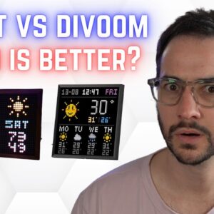 Tidbyt vs Divoom Pixoo Smart Widget Displays - Which is Better?